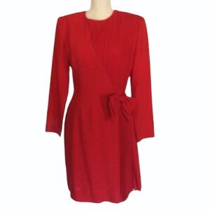 Vintage 80’s Pleated Bow Dress 8